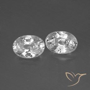 2.76 ct natürliche Klares Weiß Zirkon-Edelsteine, Oval, VS