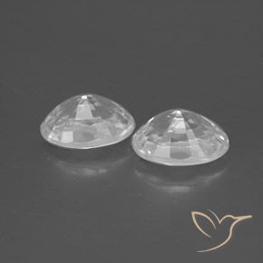 2.76 ct natürliche Klares Weiß Zirkon-Edelsteine, Oval, VS