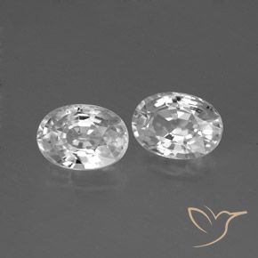 2.78 ct natürliche Weiß Zirkon-Edelsteine, Oval, VVS