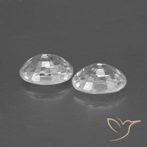2.78 ct natürliche Weiß Zirkon-Edelsteine, Oval, VVS
