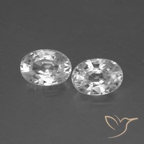 2.73ctw Natürlicher Weiß Zirkon, Oval, VS