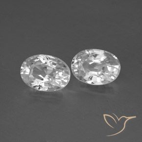 2.73 ct natürliche Weiß Zirkon-Edelsteine, Oval, VS