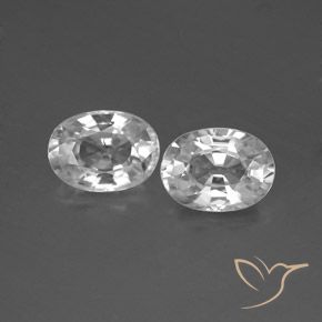 2.59ctw Natürlicher Klares Weiß Zirkon, Oval, VS