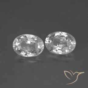 2.69 ct natürliche Weiß Zirkon-Edelsteine, Oval, VS