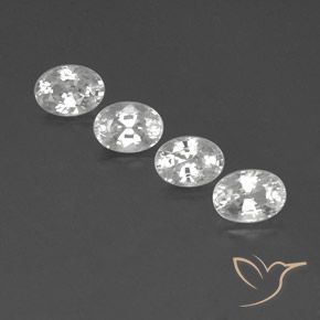 5.46ctw Natürlicher Weiß Zirkon, Oval, VS