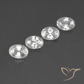 5.46 ct natürliche Weiß Zirkon-Edelsteine, Oval, VS
