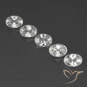 7.48ctw Natürlicher Klares Weiß Zirkon, Oval, VVS-VS, Photo A