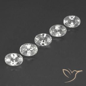 7.48 ct natürliche Klares Weiß Zirkon-Edelsteine, Oval, VVS-VS
