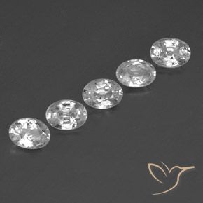 5.82 ct natürliche Weiß Zirkon-Edelsteine, Oval, VS