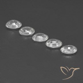 5.82 ct natürliche Weiß Zirkon-Edelsteine, Oval, VS