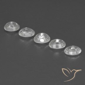 7.09 ct natürliche Weiß Zirkon-Edelsteine, Oval, VVS-VS