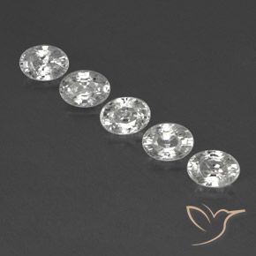 6.51ctw Natürlicher Klares Weiß Zirkon, Oval, VVS-VS