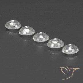7.28 ct natürliche Weiß Zirkon-Edelsteine, Oval, VVS-VS