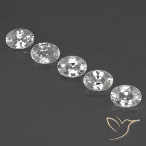 6.43ctw Natürlicher Weiß Zirkon, Oval, VVS-VS