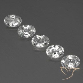 6.78ctw Natürlicher Weiß Zirkon, Oval, VS