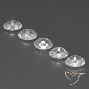 6.78 ct natürliche Weiß Zirkon-Edelsteine, Oval, VS