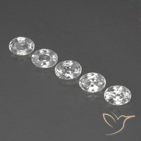 7.07ctw Natürlicher Weiß Zirkon, Oval, VS