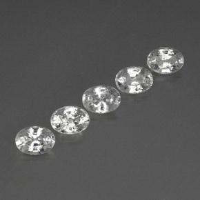 6.69 ct natürliche Weiß Zirkon-Edelsteine, Oval Schliff, VVS-VS