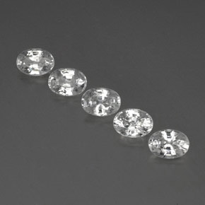 6.69 ct natürliche Weiß Zirkon-Edelsteine, Oval Schliff, VVS-VS