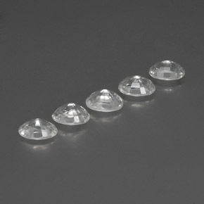 6.69 ct natürliche Weiß Zirkon-Edelsteine, Oval Schliff, VVS-VS