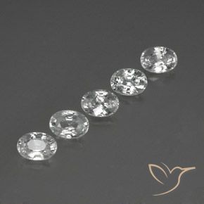 6.95 ct natürliche Klares Weiß Zirkon-Edelsteine, Oval, VS