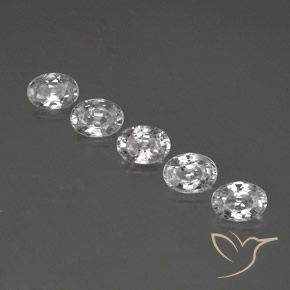 6.40ctw Natürlicher Klares Weiß Zirkon, Oval, VS