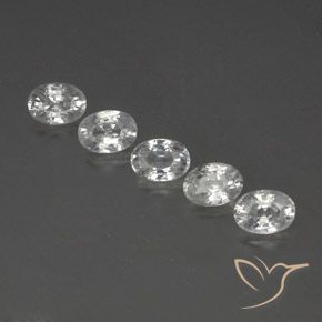 6.94ctw Natürlicher Weiß Zirkon, Oval, VS