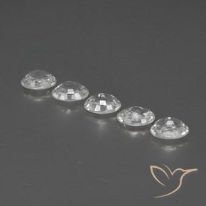 6.31 ct natürliche Klares Weiß Zirkon-Edelsteine, Oval, VVS-VS