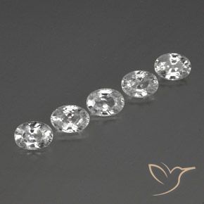 6.66 ct natürliche Klares Weiß Zirkon-Edelsteine, Oval, VVS-VS