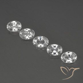 6.83ctw Natürlicher Klares Weiß Zirkon, Oval, VS