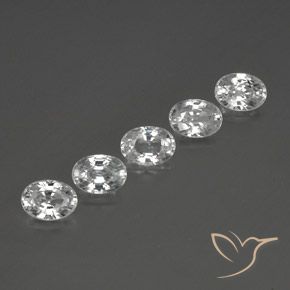 6.83 ct natürliche Klares Weiß Zirkon-Edelsteine, Oval, VS