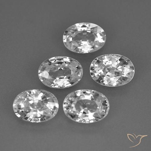 6.54 ct natürliche Klares Weiß Zirkon-Edelsteine, Oval, VS