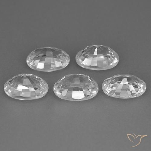 6.54 ct natürliche Klares Weiß Zirkon-Edelsteine, Oval, VS