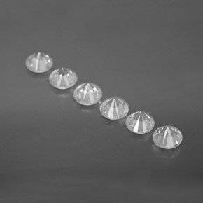 3,36 ct natürliche weißer Zirkon-Edelsteine, Rundschliff, VVS-VS