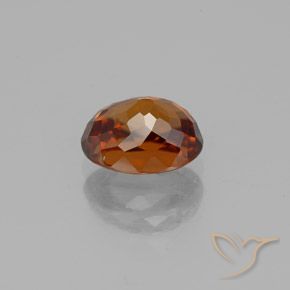 9,17 ctw natürlicher Dunkelorange Zirkon, Oval, VVS-VS