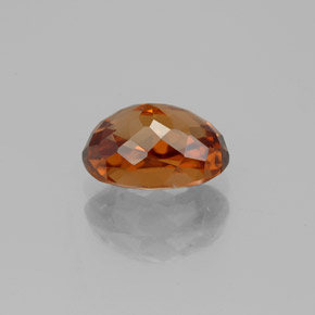 2,45 ctw natürlicher orangefarbener Zirkon, Oval Schliff, VVS