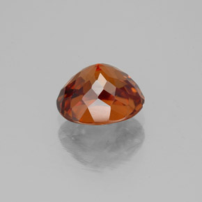 2,48 ctw natürlicher orangefarbener Zirkon, Oval Schliff, VVS