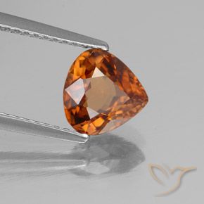 9,17 ctw natürlicher rötlich-orange Zirkon, Birnenform, VVS