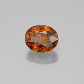 2,20 ctw natürlicher orangefarbener Zirkon, Oval Schliff, VVS-VS
