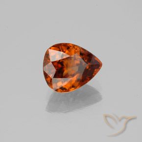 9,17 ctw natürlicher Dunkelorange Zirkon, Birnenform, VVS-VS