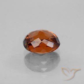 2,38 ctw natürlicher orangefarbener Zirkon, Oval Schliff, VVS-VS