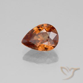 9,17 ctw natürlicher Mittelorange Zirkon, Birnenform, VS