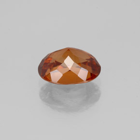2,21 ctw natürlicher orangefarbener Zirkon, Oval Schliff, VS