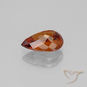 9,17 ctw natürlicher Dunkelorange Zirkon, Birnenform, VS