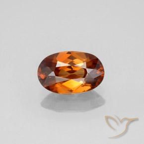 1.72ct Natürlicher tieforange Zirkon, Oval, VVS