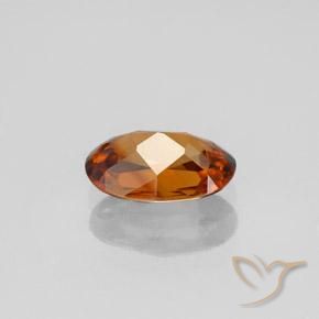 9,17 ctw natürlicher tieforange Zirkon, Oval, VVS