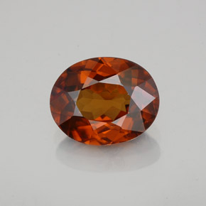 9,17 ctw natürlicher Orange Zirkon, Oval Schliff, VVS