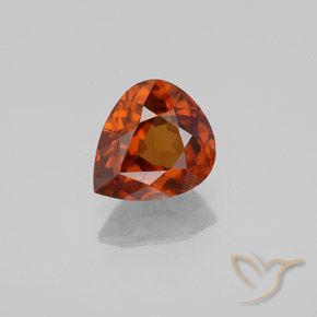 1.59ct Natürlicher Amber Orange Zirkon, Birnenform, VVS