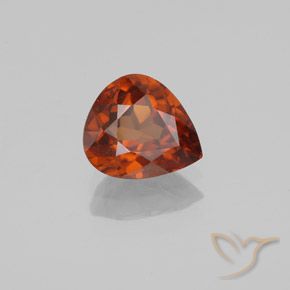 9,17 ctw natürlicher Amber Orange Zirkon, Birnenform, VVS