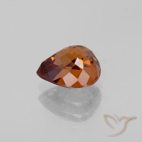 9,17 ctw natürlicher Mitteldunkles Orange Zirkon, Birnenform, VS